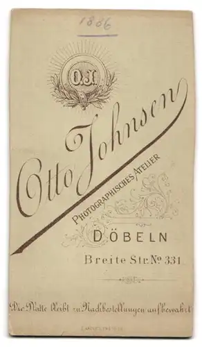 Fotografie Otto Johnsen, Döbeln, Breite Str. 331, Bürgerlicher Herr mit Oberlippenbart