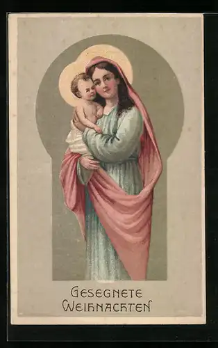 AK Christkind und Maria, Weihnachten