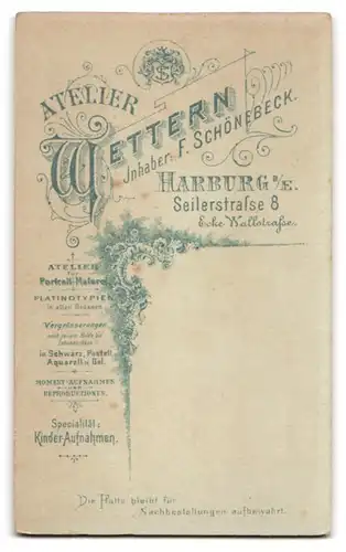 Fotografie Atelier Wettern, Harburg a. E., Seilerstr. 8, Herr im Anzug mit Moustache