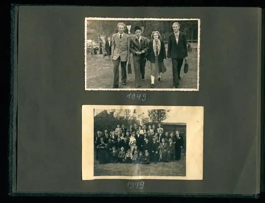 Fotoalbum 73 Fotografien Ückermünde, Soldaten, DDR Grenzschutz, Kaserne, Motorrad MZ 14