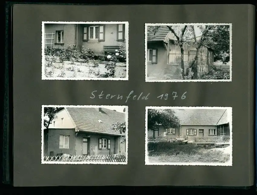 Fotoalbum 73 Fotografien Ückermünde, Soldaten, DDR Grenzschutz, Kaserne, Motorrad MZ 4