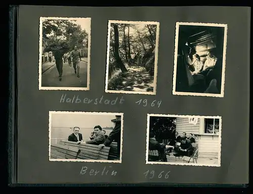 Fotoalbum 73 Fotografien Ückermünde, Soldaten, DDR Grenzschutz, Kaserne, Motorrad MZ