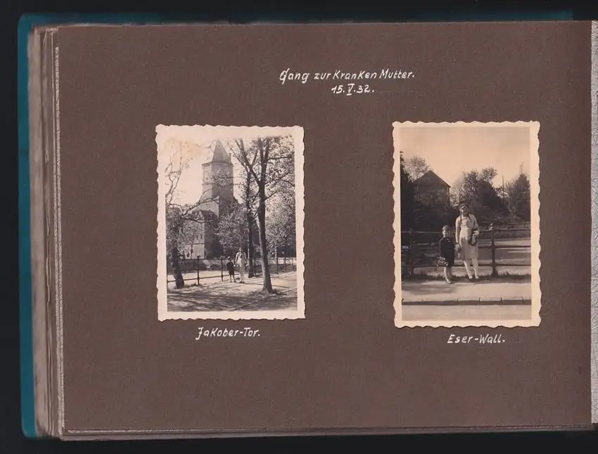 Fotoalbum 70 Fotografien, Ansicht Landeck in Schlesien / Ladek-Zdrój, 1930, Strassenpartie, Evangelische Schule, Kurhaus 14
