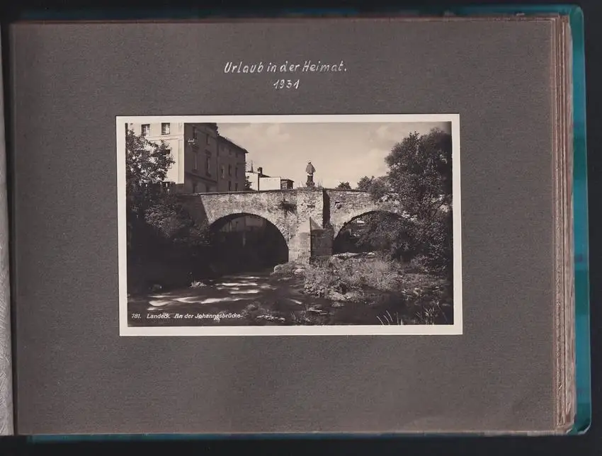 Fotoalbum 70 Fotografien, Ansicht Landeck in Schlesien / Ladek-Zdrój, 1930, Strassenpartie, Evangelische Schule, Kurhaus 9