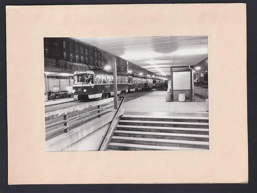 Fotokassette 9 Fotografien, Strassenbahn der Verkehrsbetriebe Dresden, BPO und der BGL, Wartunghalle 4