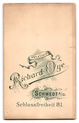 Fotografie Richard Oye, Schwedt, Schlossfreiheit 81, Ältere Frau mit Brosche und Spitzenkragen