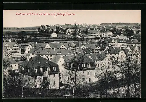 AK Hellerau, Ortsansicht mit Alt-Klotzsche