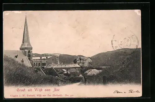 AK Wijk /Zee, Blick auf Kirche