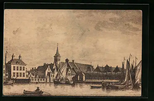 Künstler-AK Zaandam, Kerk