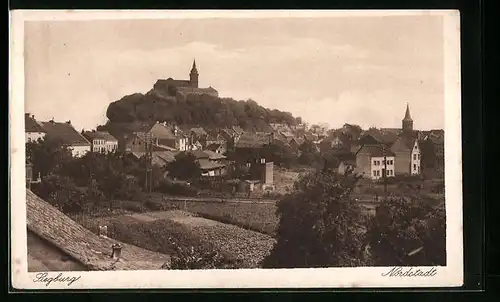 AK Siegburg-Nordstadt, Ortsansicht mit Burg