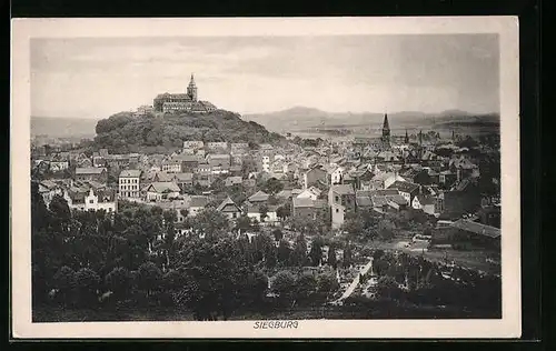 AK Siegburg, Totalansicht aus der Vogelschau