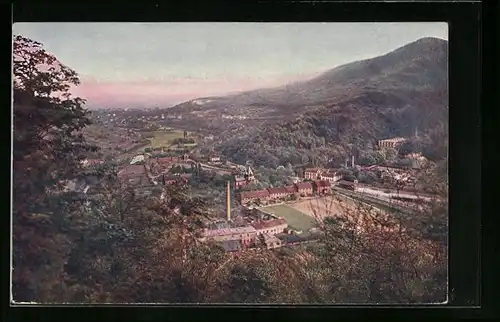 AK Neustadt-Schöntal, Ortsansicht aus der Vogelschau