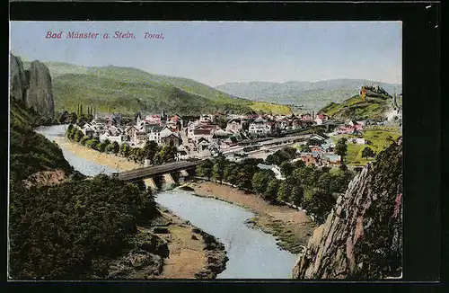 AK Bad Münster a. Stein, Totalansicht