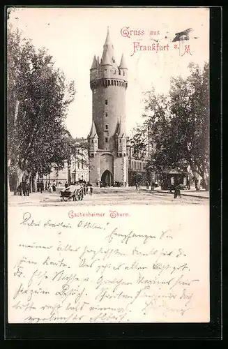 AK Frankfurt a. M., Eschenheimer Thurm