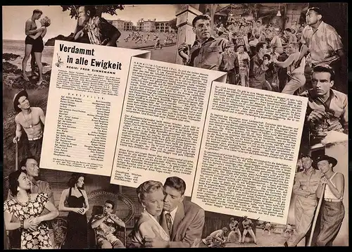 Filmprogramm IFB Nr. 2267, Verdammt in alle Ewigkeit, Frank Sinatra, Burt Lancaster, Regie: Fred Zinnemann