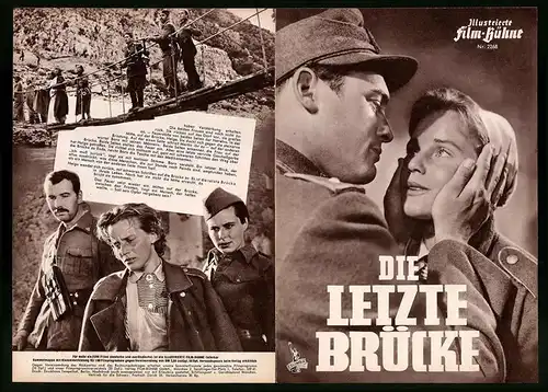Filmprogramm IFB Nr. 2268, Die letzte Brücke, Maria Schell, Bernahrd Wicki, Regie: Helmut Käutner