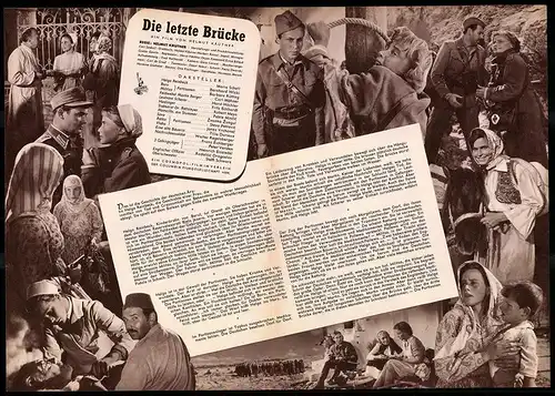 Filmprogramm IFB Nr. 2268, Die letzte Brücke, Maria Schell, Bernahrd Wicki, Regie: Helmut Käutner