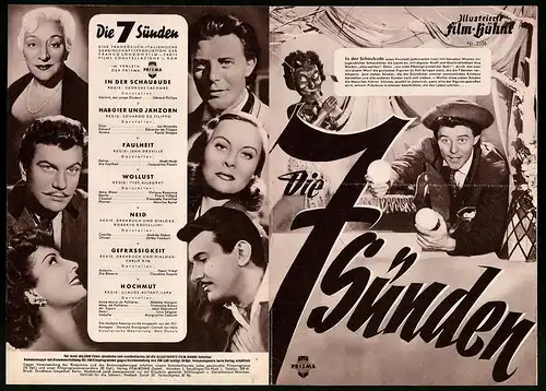 Filmprogramm IFB Nr. 2326, Die 7 Sünden, Gérard Philipe, Isa Miranda, Regie: Georges Lacombe