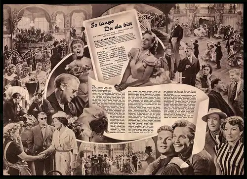 Filmprogramm IFB Nr. 2031, So lange Du da bist, Maria Schell, O. W. Fischer, Regie: Harald Braun