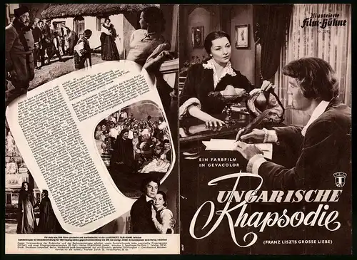Filmprogramm IFB Nr. 2292, Ungarische Rhapsodie, Paul Hubschmid, Margot Leonard, Regie: Peter Berneis