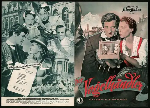 Filmprogramm IFB Nr. 2088, Der Vogelhändler, Ilse Werner, Wolf Albach-Retty, Regie: Arthur Maria Rabenalt