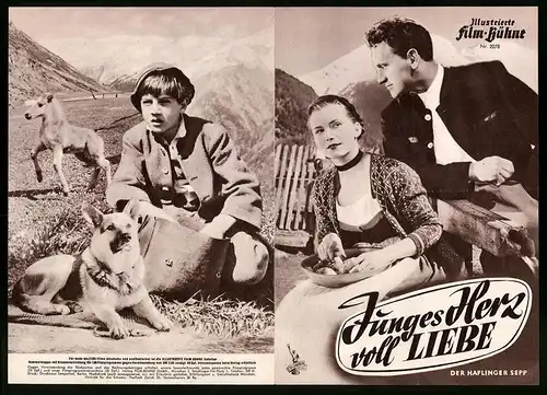 Filmprogramm IFB Nr. 2078, Junges Herz voll Liebe, Heinirch Gretler, Lore Frisch, Regie: Paul May