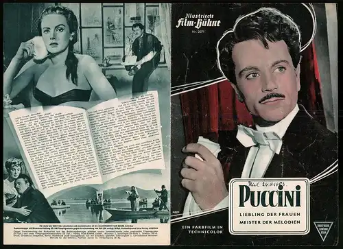 Filmprogramm IFB Nr. 2071, Puccini, Liebling der Frauen, Meister der Melodien, Gabriele Ferzetti, Regie: Carmine Gallone