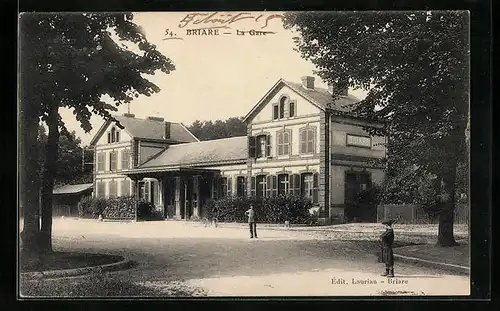 AK Briare, La Gare, Bahnhof