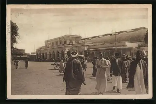 AK Alexandria, Railway Station, Bahnhof