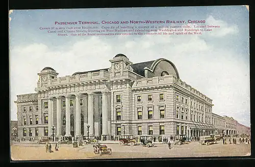 AK Chicago, IL, Passenger Terminal, North-Western Railway, Bahnhof