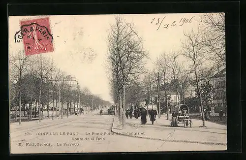 AK Joinville-le-Pont, Le Rond-Point de Polangis et Route de la Brie