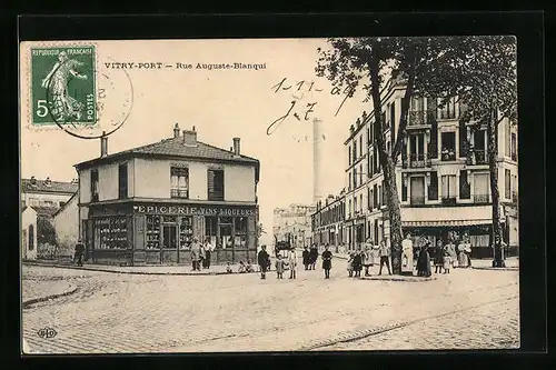 AK Vitry-Port, Rue Auguste-Blanqui