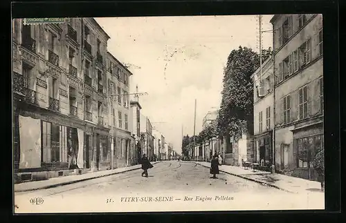 AK Vitry-sur-Seine, Rue Eugène Pelletan