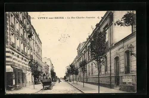 AK Vitry-sur-Seine, La Rue Charles Fourrier