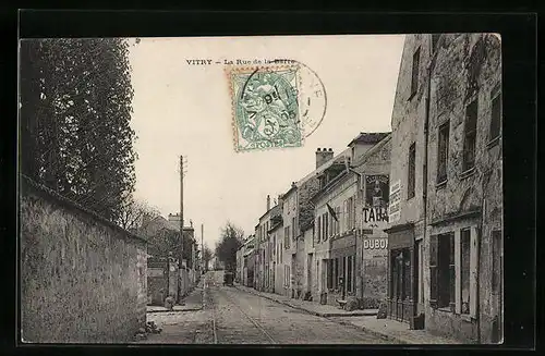 AK Vitry, La Rue de la Barre