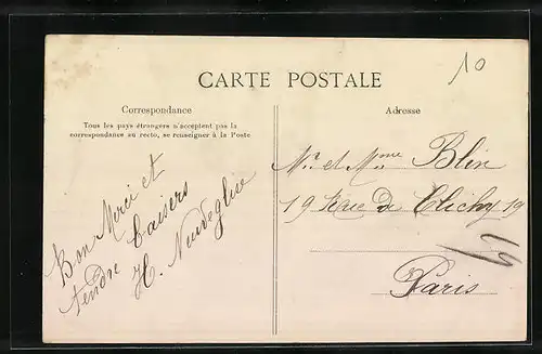 AK Vitry, La Rue de la Barre