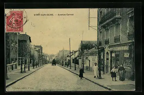 AK Vitry-sur-Seine, Avenue Carnot