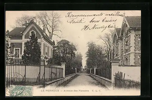 AK Le Perreux, Avenue des Platanes