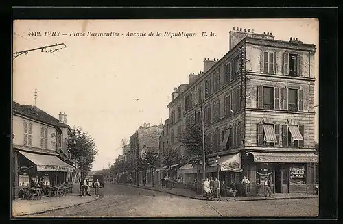 AK Ivry, Place Parmentier, Avenue de la République