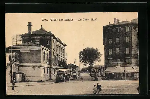 AK Vitry-sur-Seine, La Gare