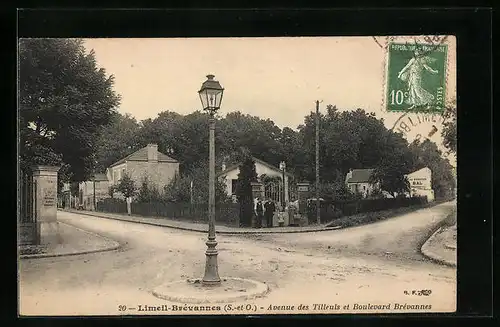 AK Limeil-Brévannes, Avenue des Tilleuls et Boulevard Brévannes