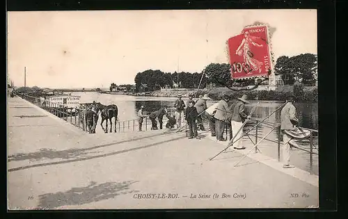 AK Choisy-le-Roi, La Seine