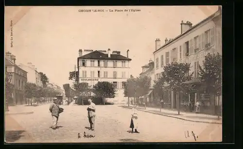 AK Choisy-le-Roi, La Place de l`Église