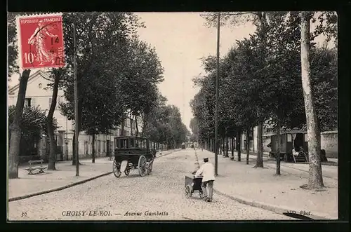 AK Choisy-le-Roi, Avenue Gambetta