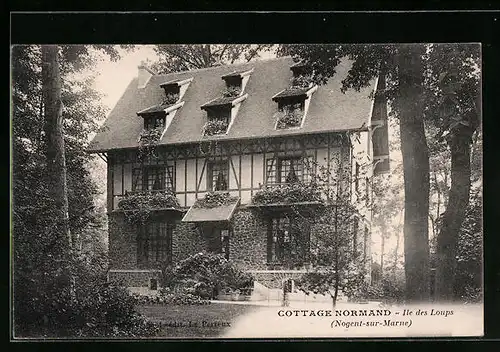 AK Nogent-sur-Marne, Cottage Normand, Ile des Loups