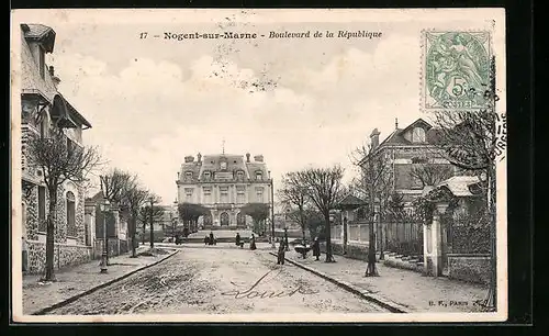 AK Nogent-sur-Marne, Boulevard de la République