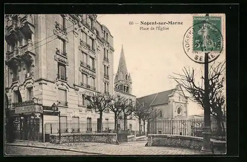 AK Nogent-Sur-Marne, Place de l`Église