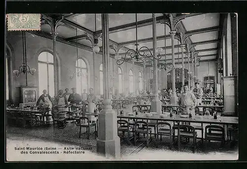 AK Saint-Maurice, Asile National des Convalescents, Réfectoire