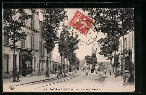 AK Saint-Maurice, La Grande Rue à Gravelle