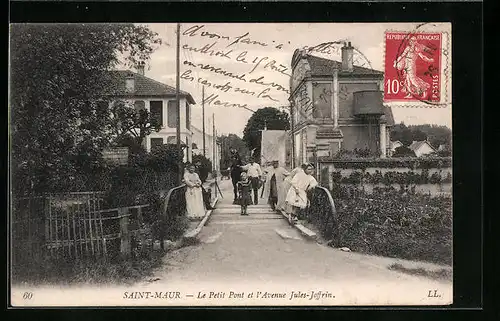 AK Saint-Maur, Le Petit Pont et l`Avenue Jules-Joffrin